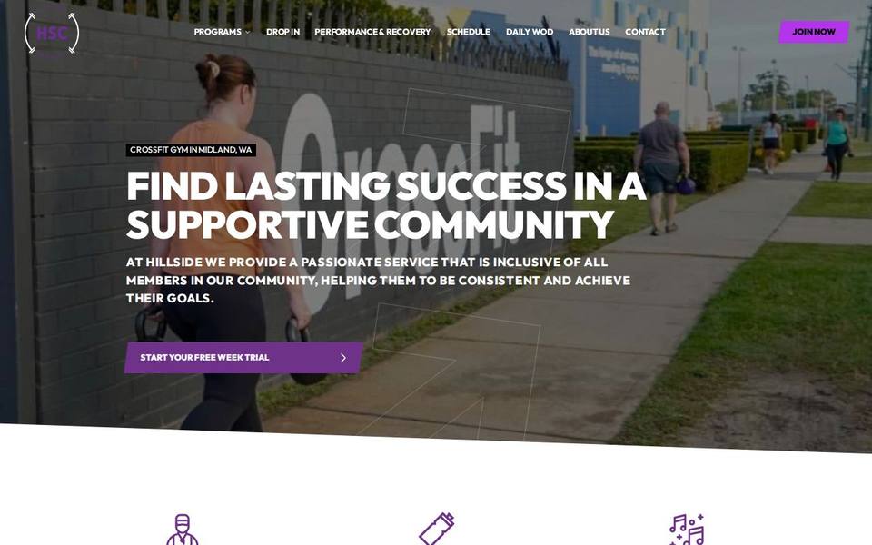 Hillside CrossFit website