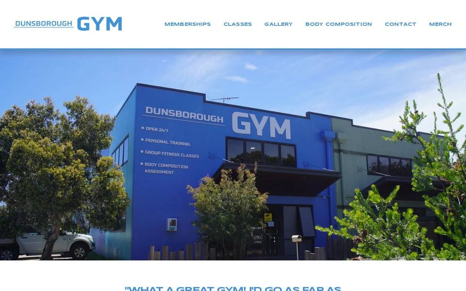 Dunsborough Gym website