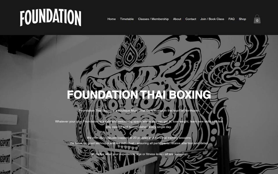 Foundation Thai Boxing website