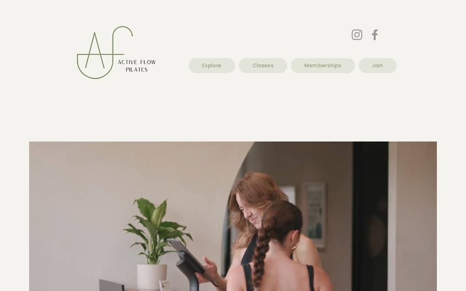 Active Flow Pilates website