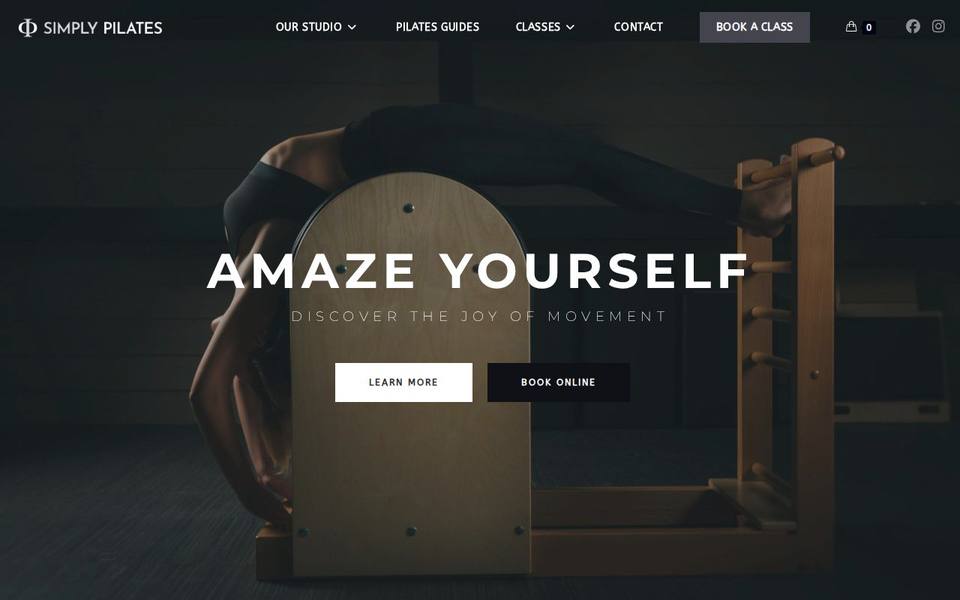 Simply Pilates website