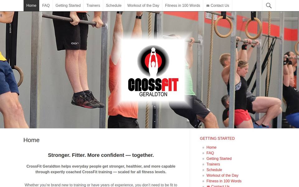 CrossFit Geraldton website
