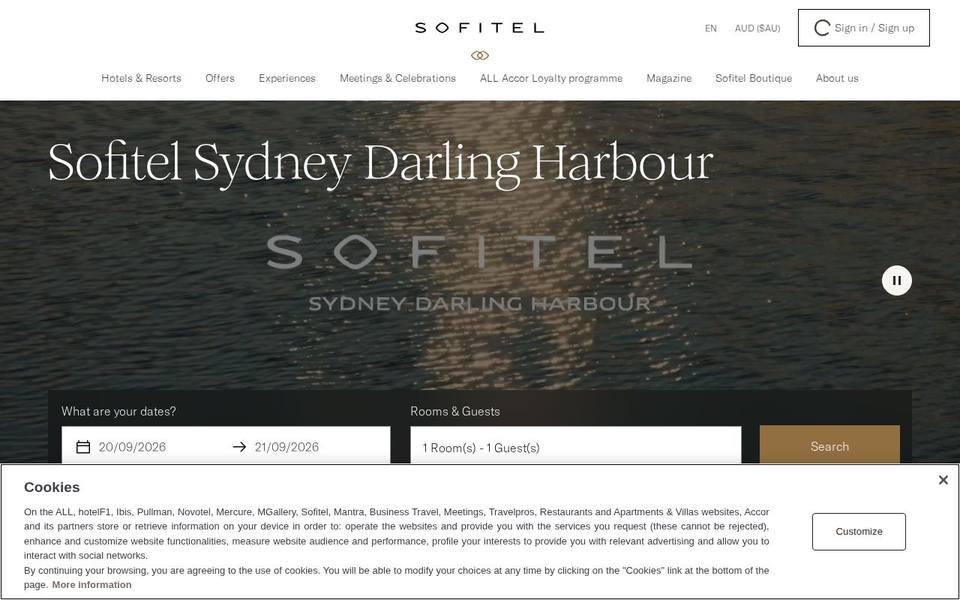 SoFit - Sofitel Gym website