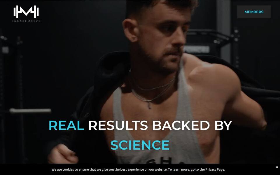 Milestone Strength and Conditioning website