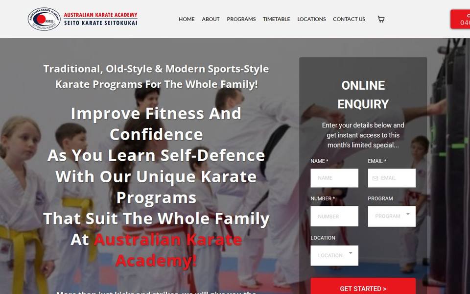 Australian Karate Academy website