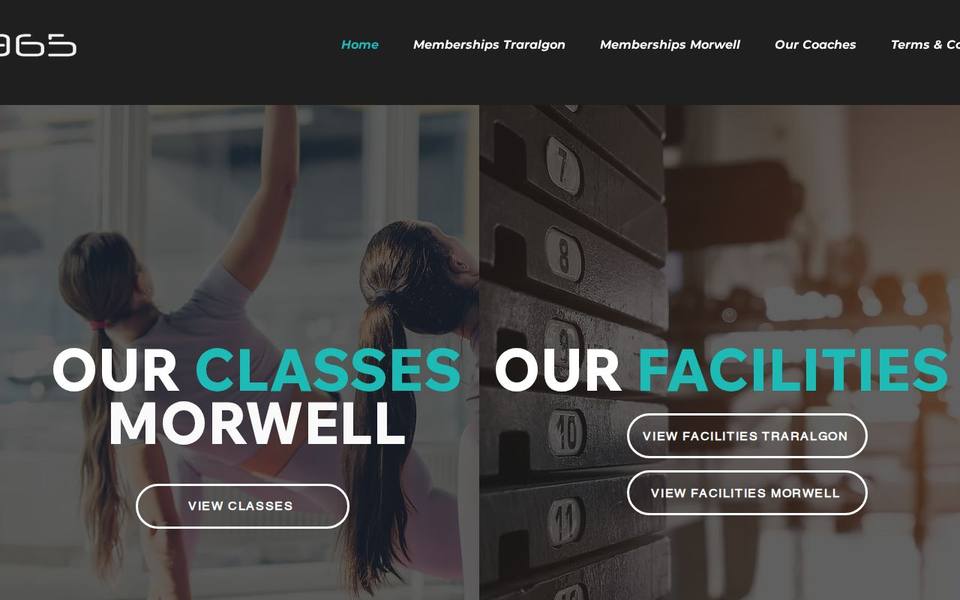 Area365 Health & Fitness website