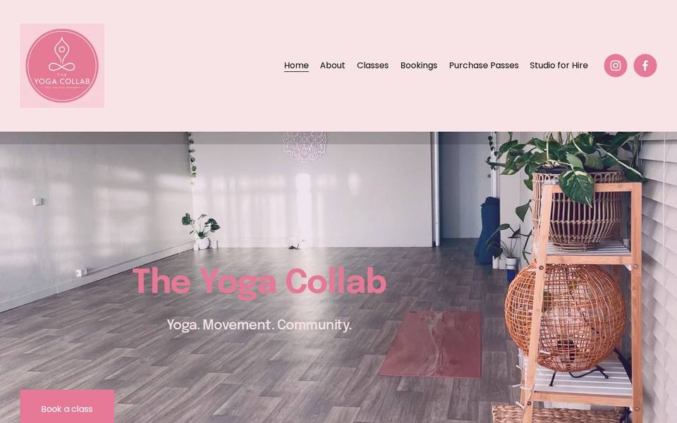 The Yoga Collab Bunbury website