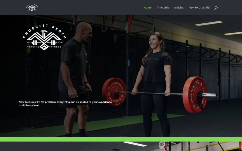 Crossfit Perth website