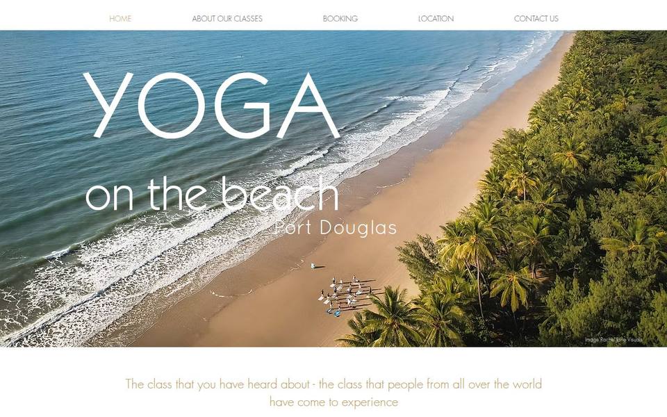 Yoga On The Beach website