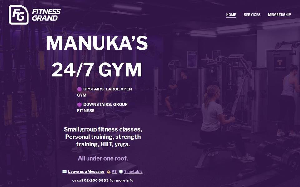 Fitness Grand website