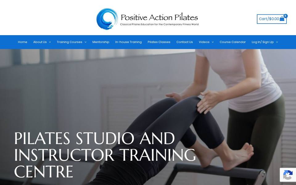 Positive Action Pilates website