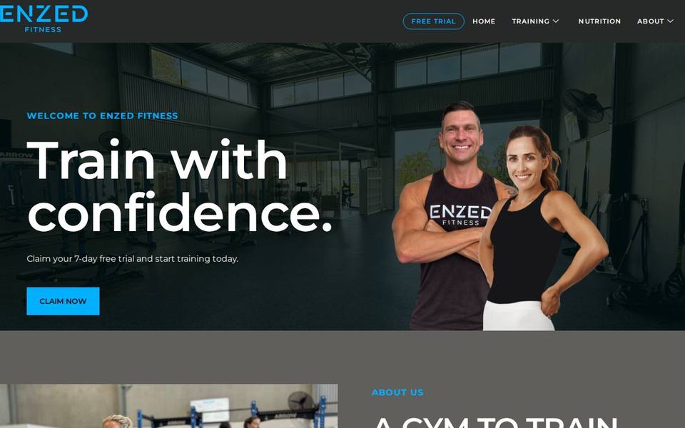 ENZED Fitness website