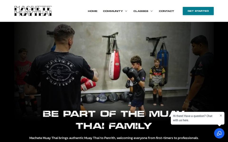 Machete Muay Thai website