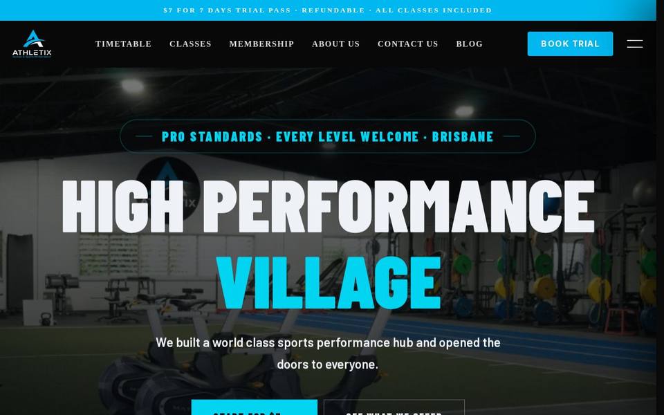 Athletix website