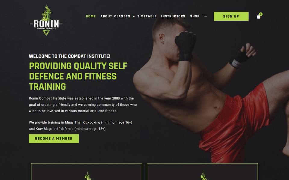 Ronin Combat Institute website