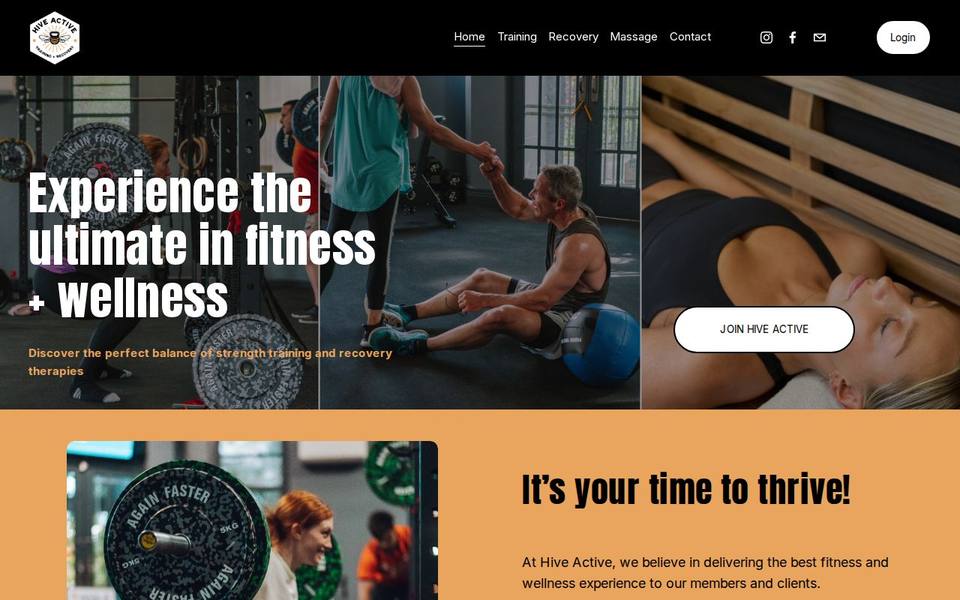 Hive Active website
