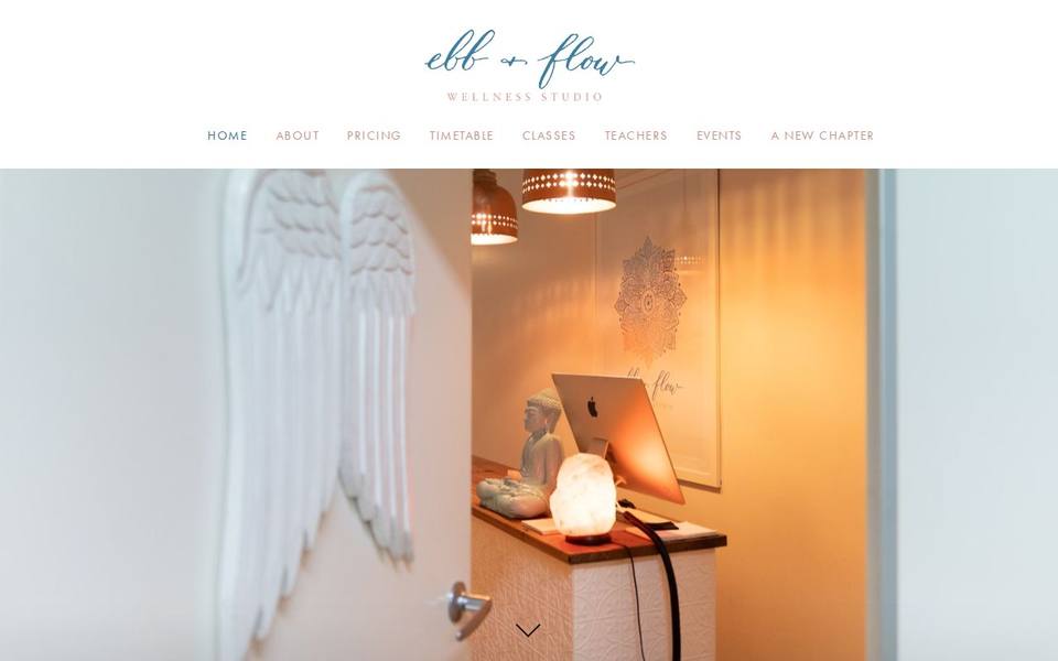 Ebb & Flow Wellness Studio website