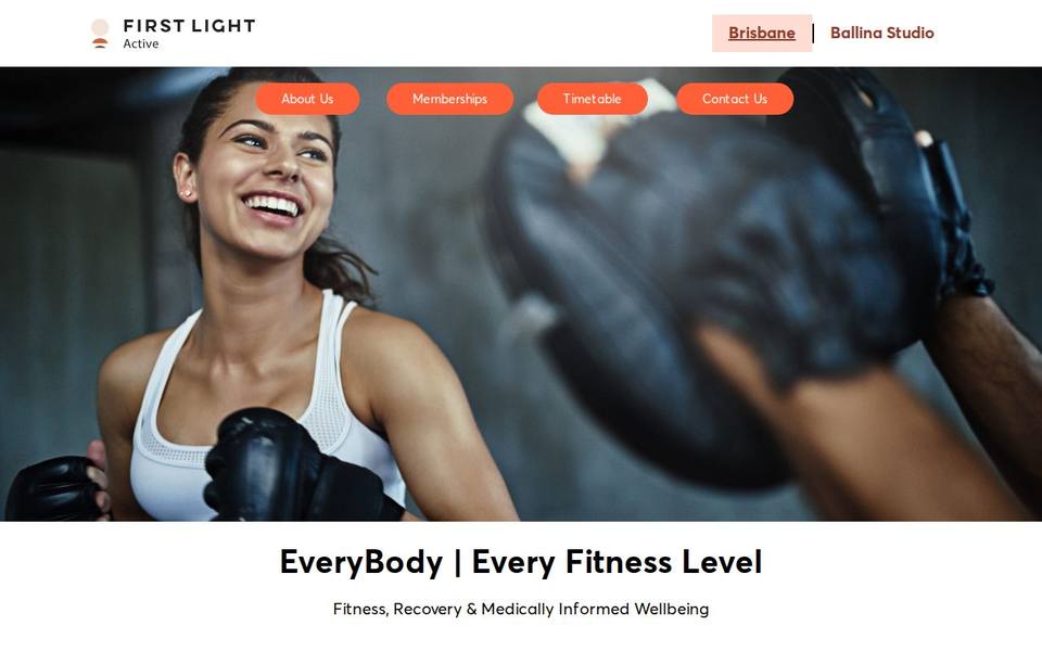 First Light Active website
