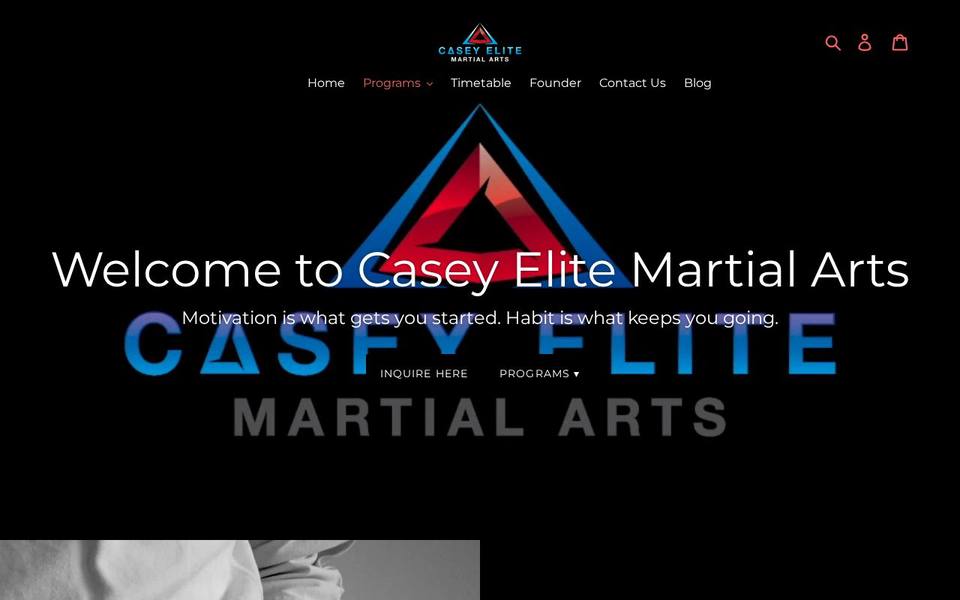 Casey Elite Martial Arts website
