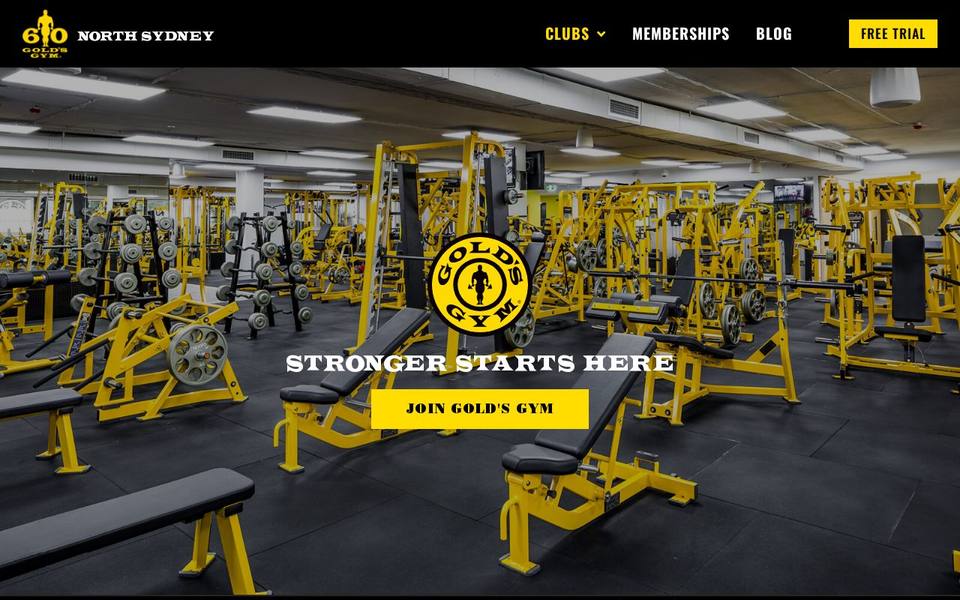Gold's Gym website