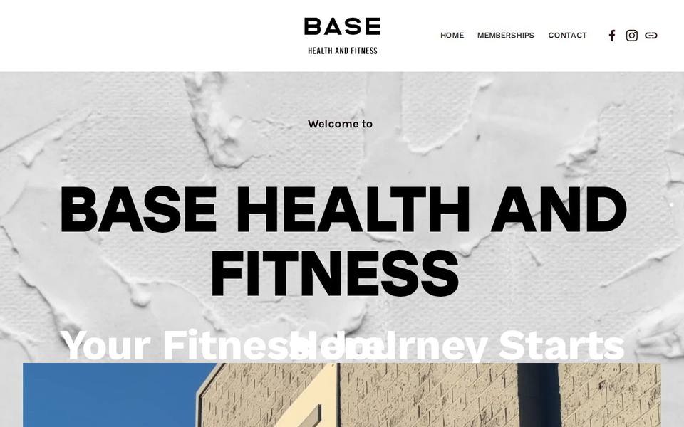 Base health and fitness website