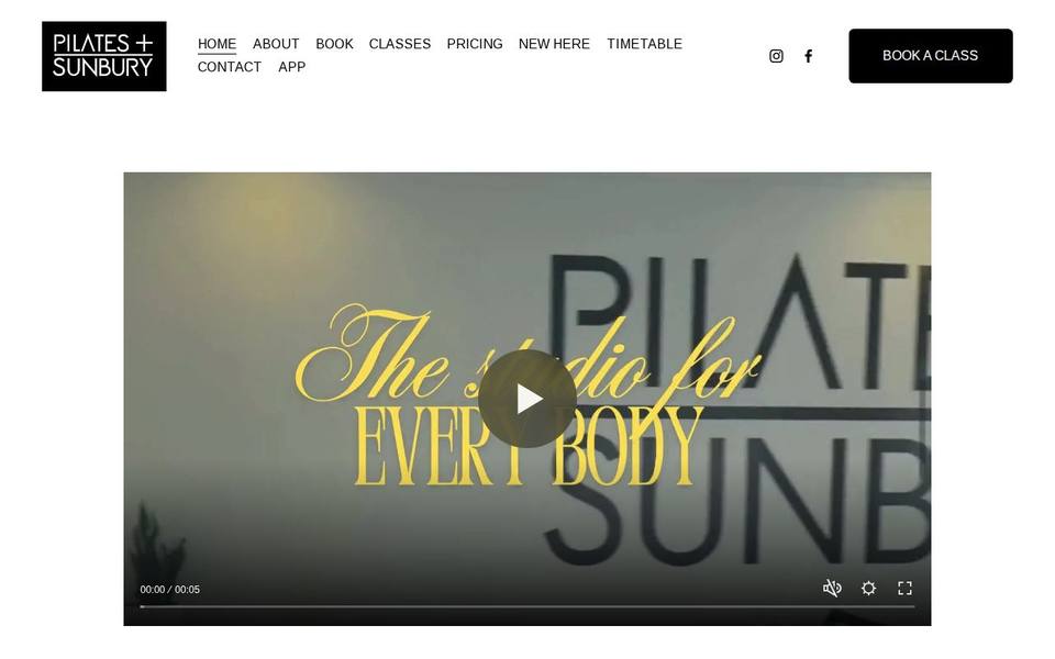 Pilates Plus Sunbury website