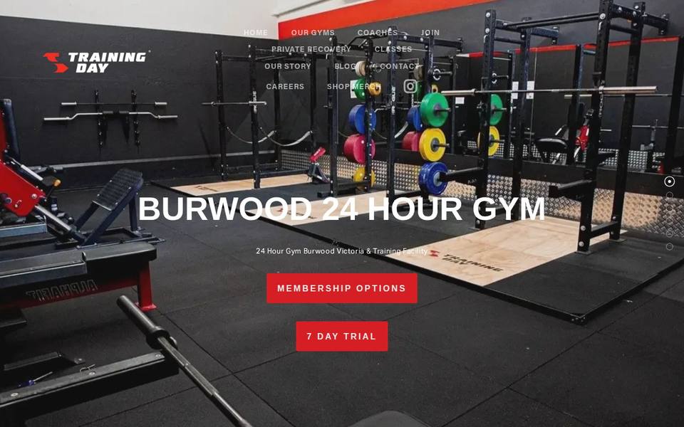 Training Day Gym Burwood website