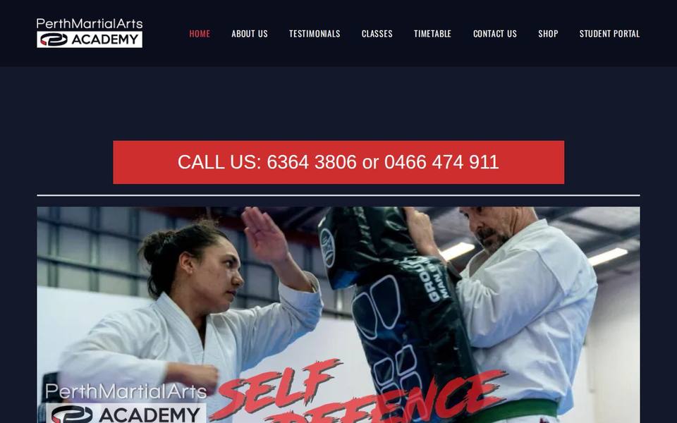 Perth Martial Arts Academy website