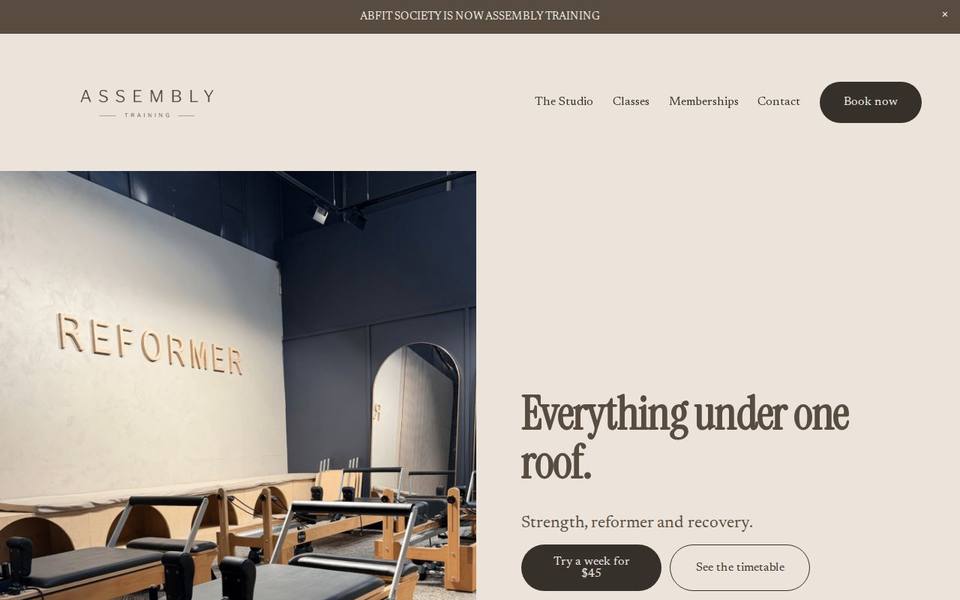ASSEMBLY Training website