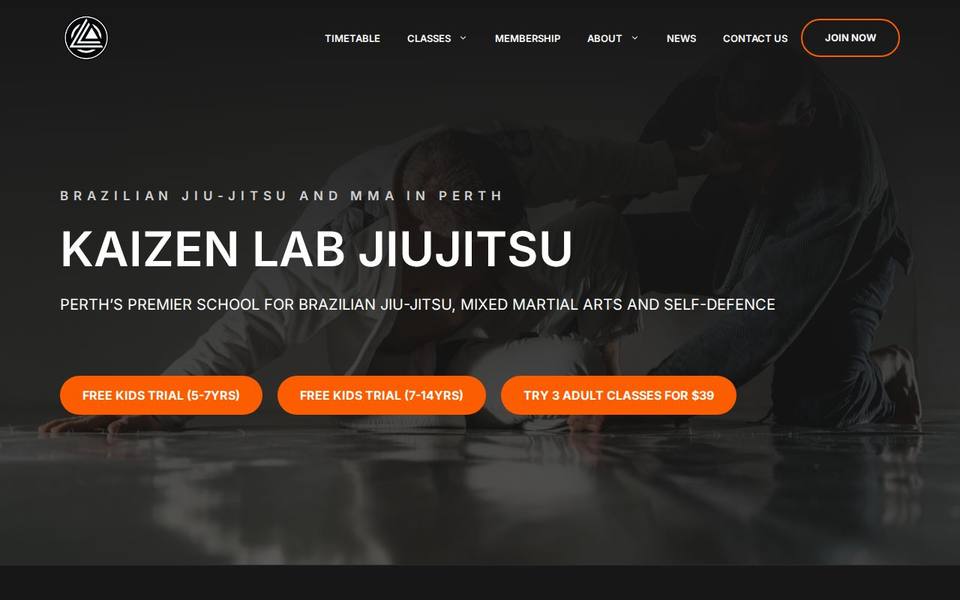 Kaizen Lab Jiujitsu website