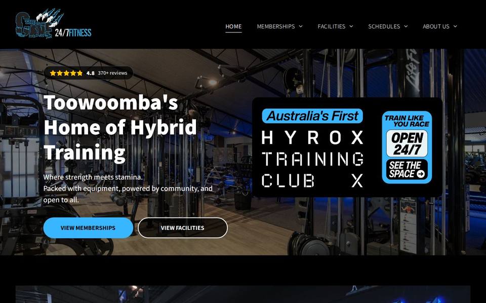 The Cave Gym website