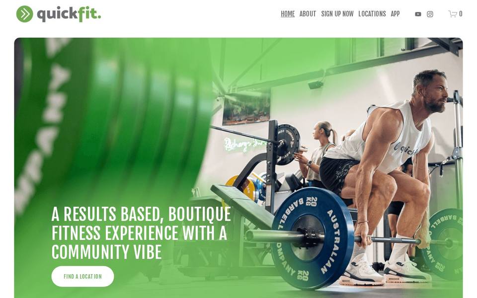 QuickFit Health Club website