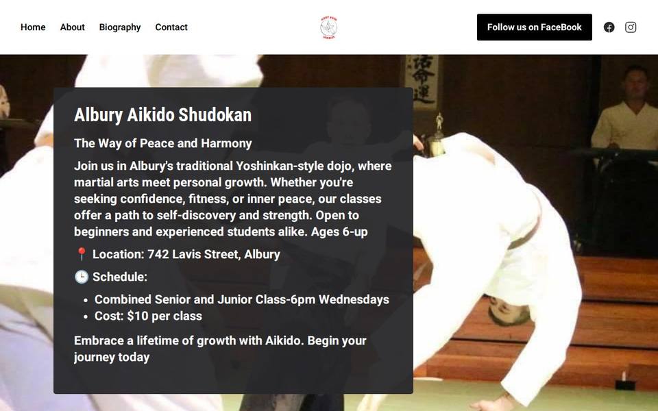 Albury Aikido Shudokan website