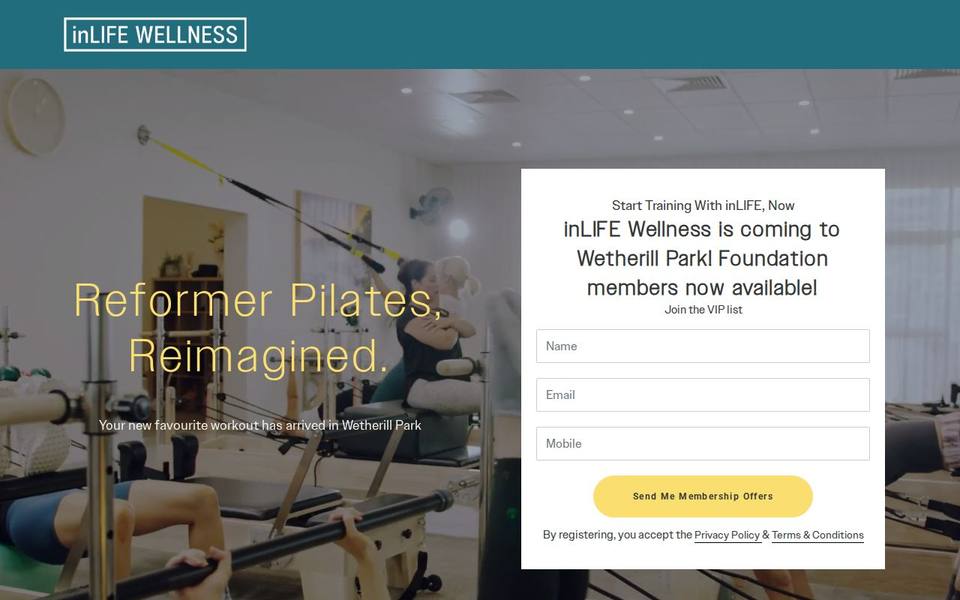 Inlife Wellness website