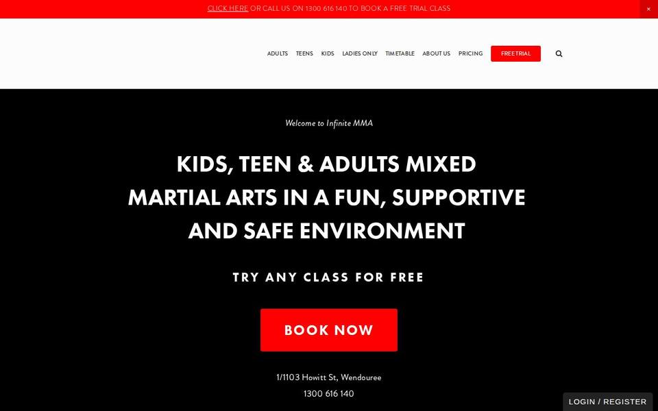 Infinite MMA website