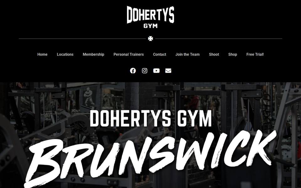 Doherty's Gym Brunswick website