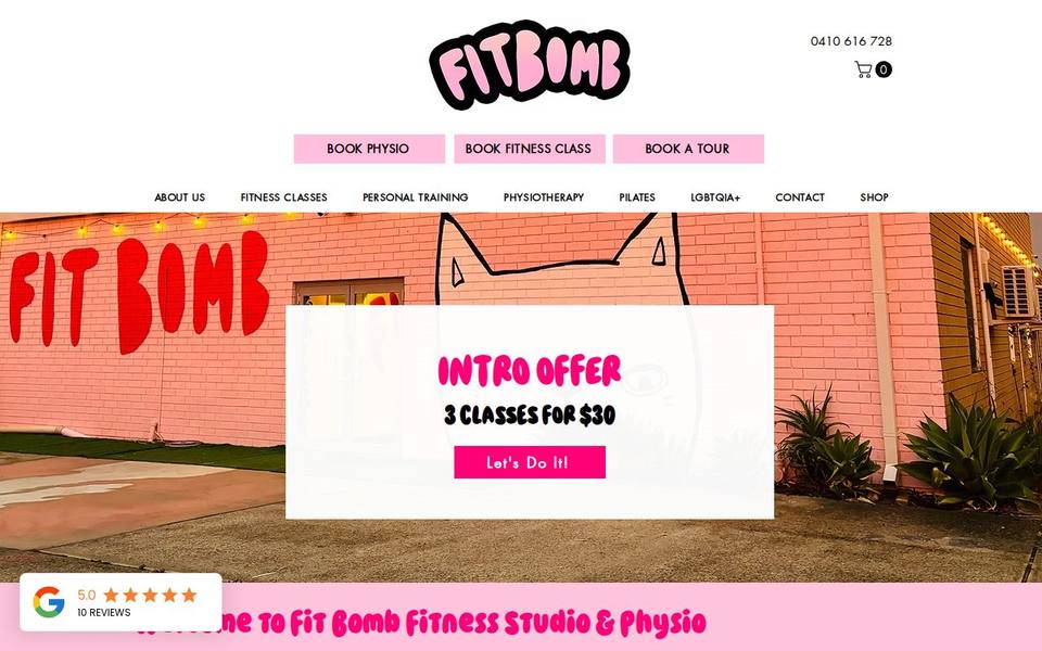 Fit Bomb website