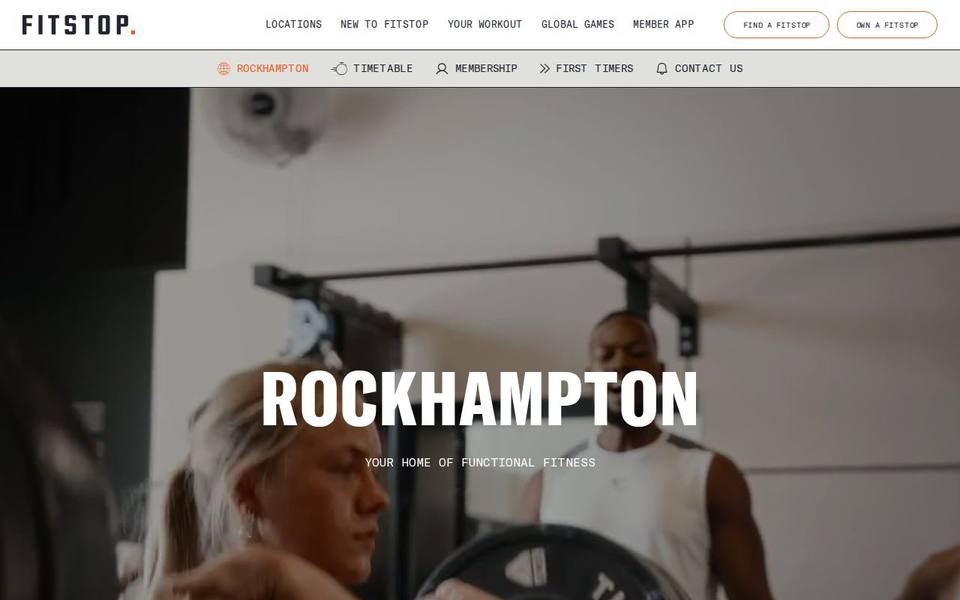 Fitstop Rockhampton website
