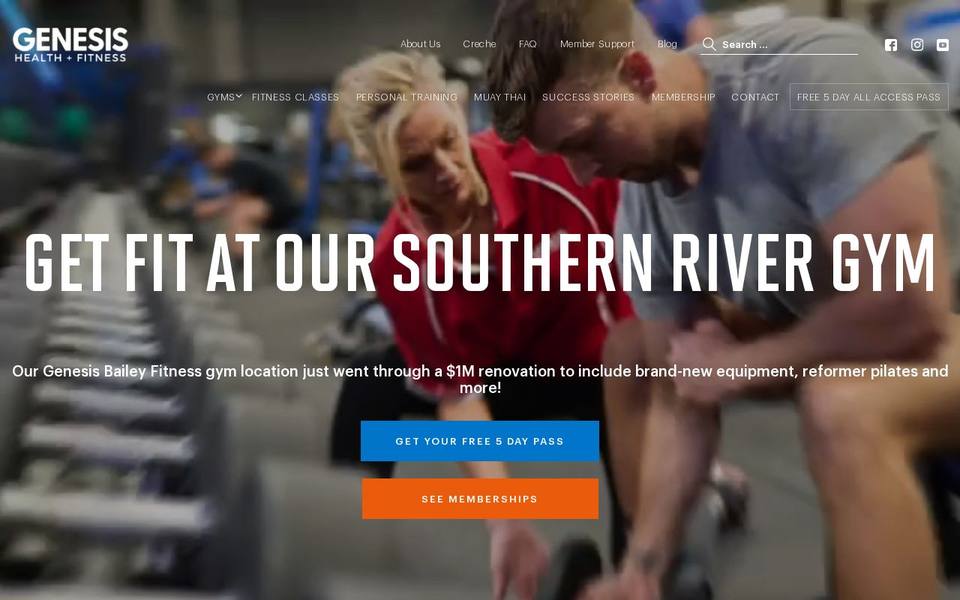 Bailey Fitness Southern River website