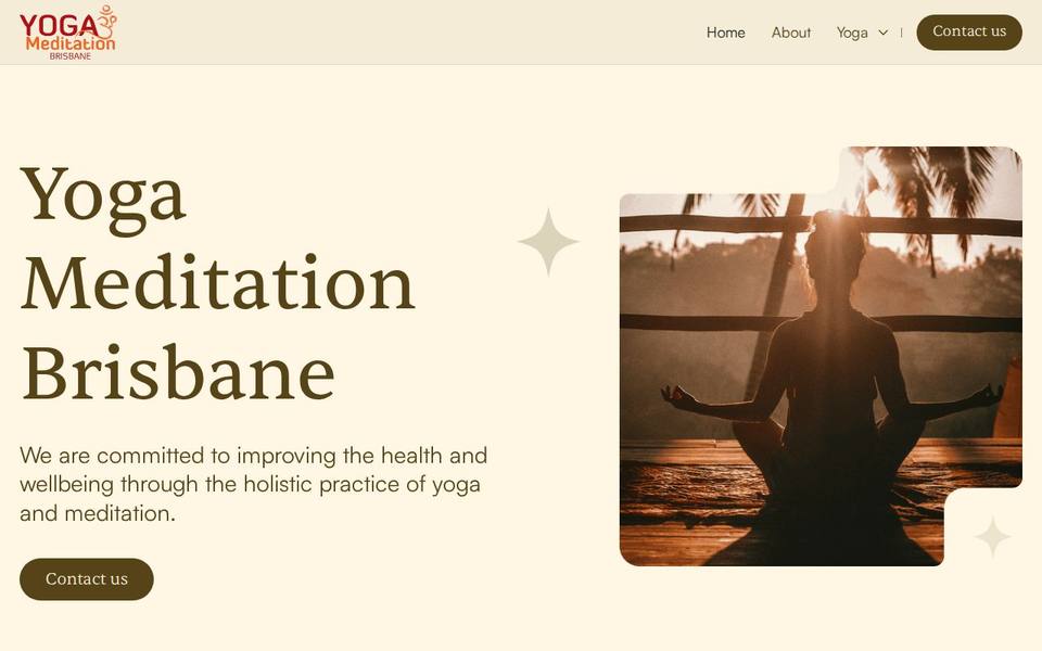 Yoga & Meditation Brisbane website