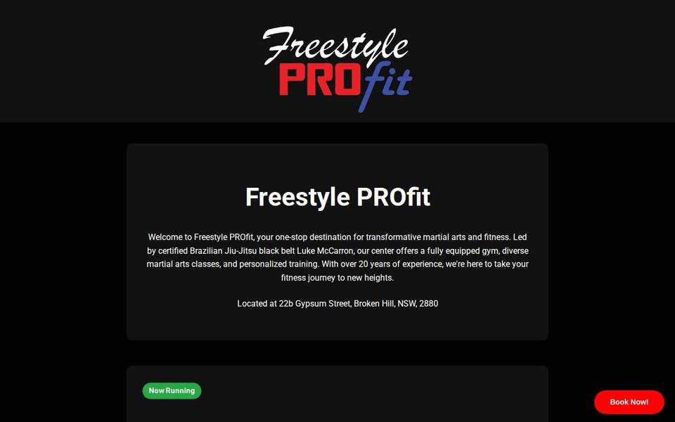 Freestyle PROfit website