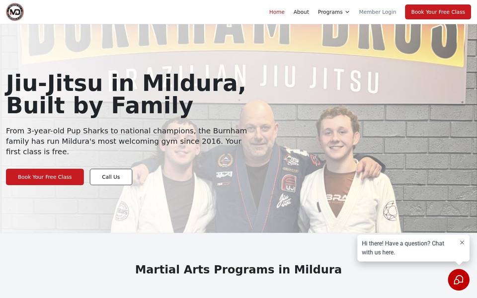 Mildura Brazilian Jiu Jitsu website