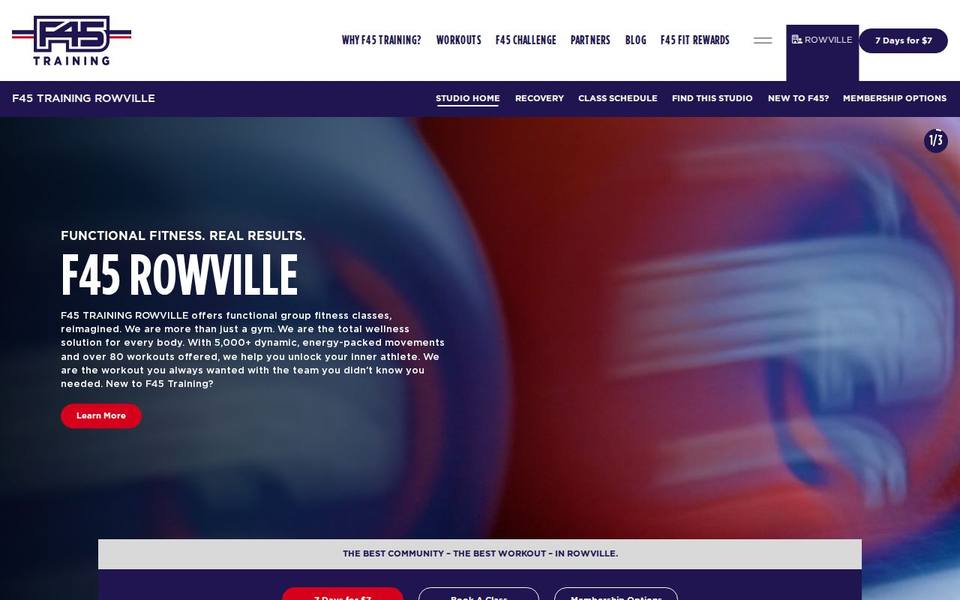 F45 Rowville website