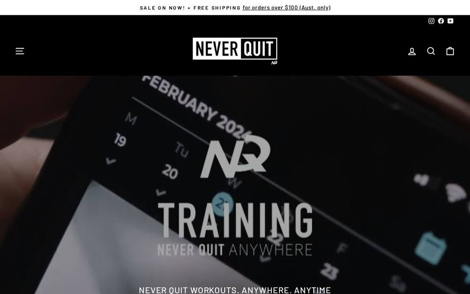 Never Quit Bundall website