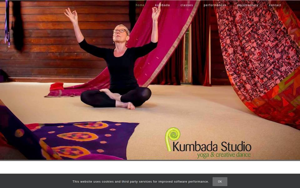 Kumbada Studio of Yoga & Creative Dance website