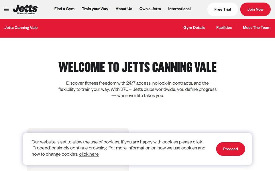 Jetts Canning Vale website