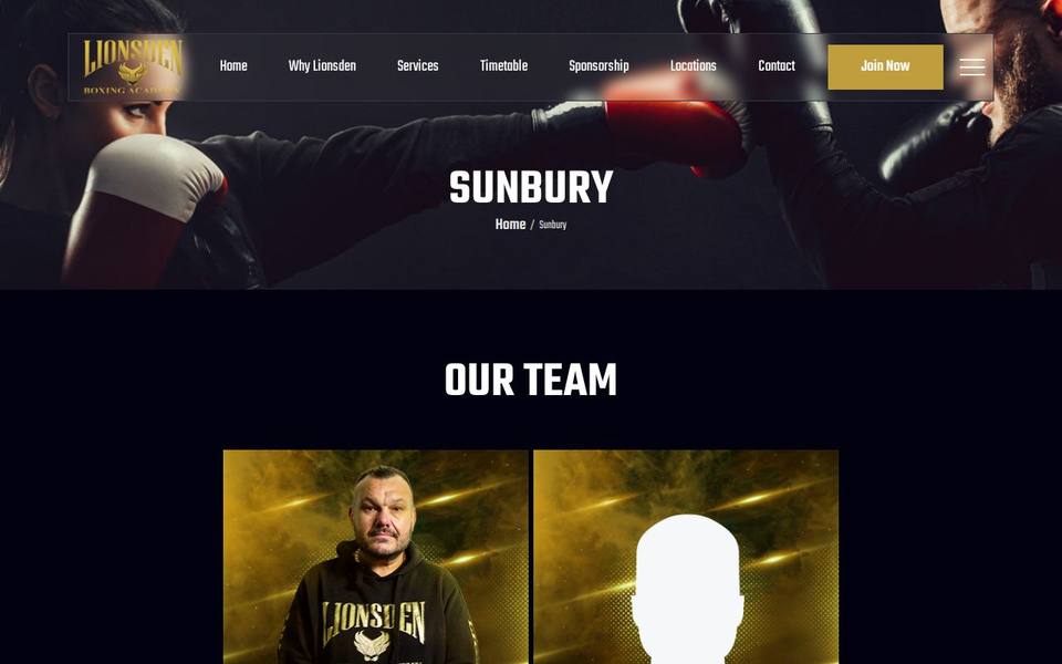 Lionsden Boxing Academy Delahey Sunbury website