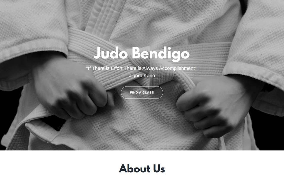 Judo Bendigo website