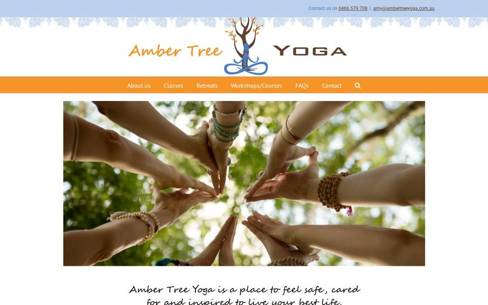 Amber Tree Yoga and Retreats website