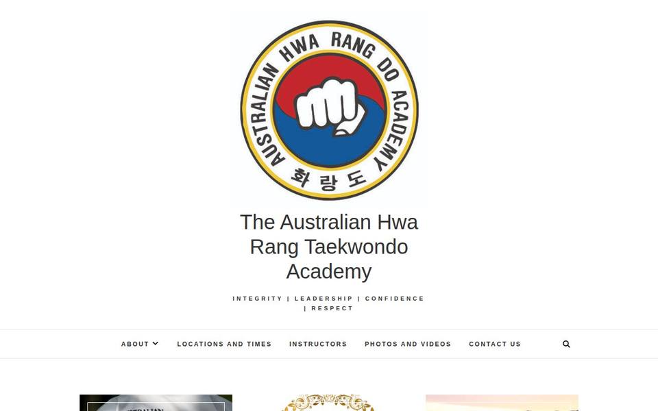 Hwa Rang Taekwondo Rosebery website
